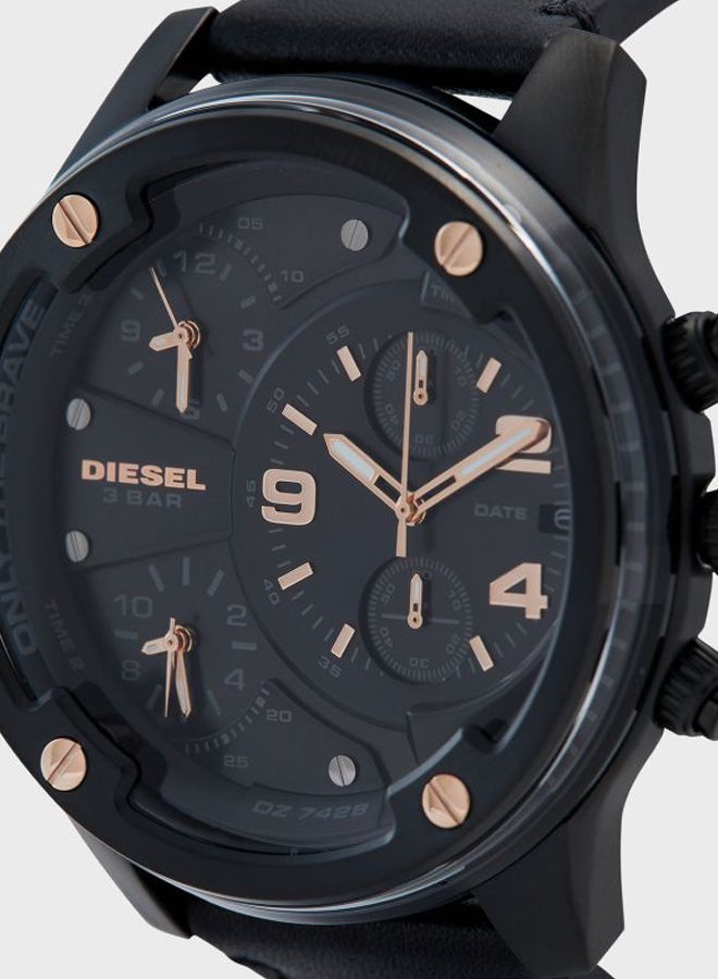 Men's Leather Analog Watch DZ7428