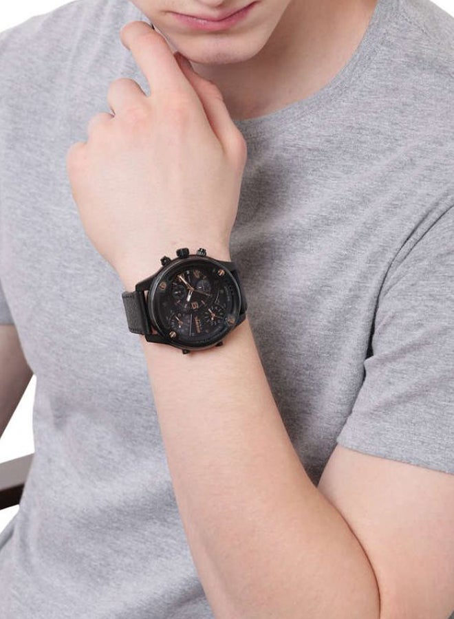 Men's Leather Analog Watch DZ7428