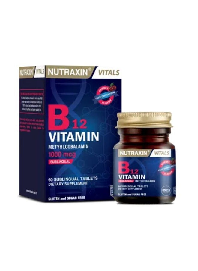 NUTRAXIN VITALS Vitamin B12 1000mcg 60 tablets