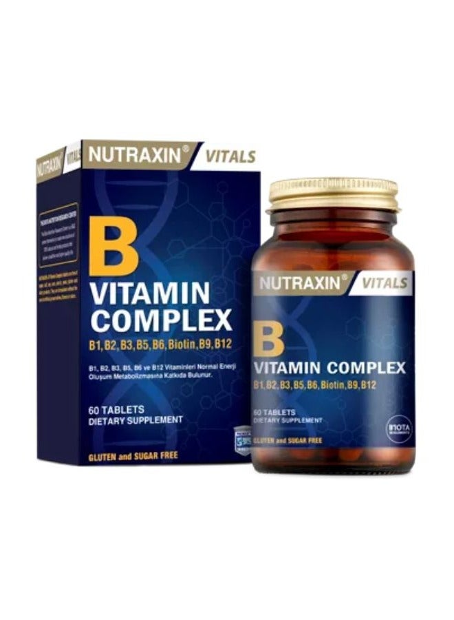 NUTRAXIN VITALS Vitamin B Complex 60 tablets