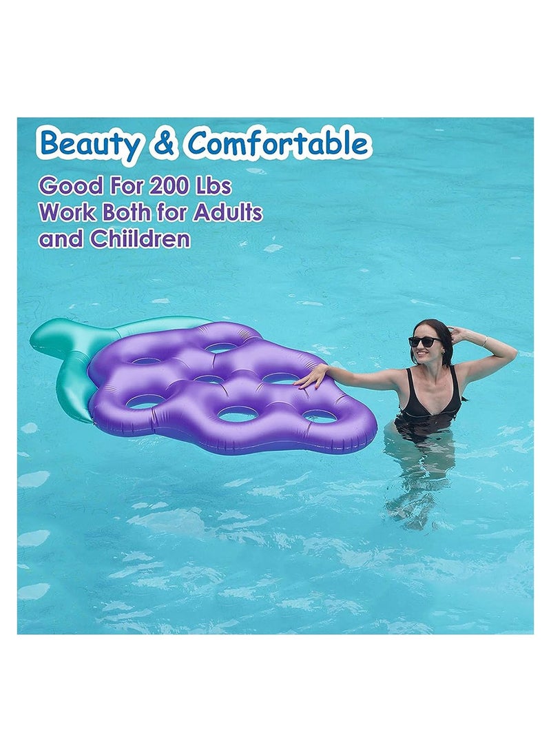 Float Raft Adult Water Toy Inflatable Pool Lounge Swimming Pool Floats Raft Inflatable Pool Floating Mat for Summer Parties