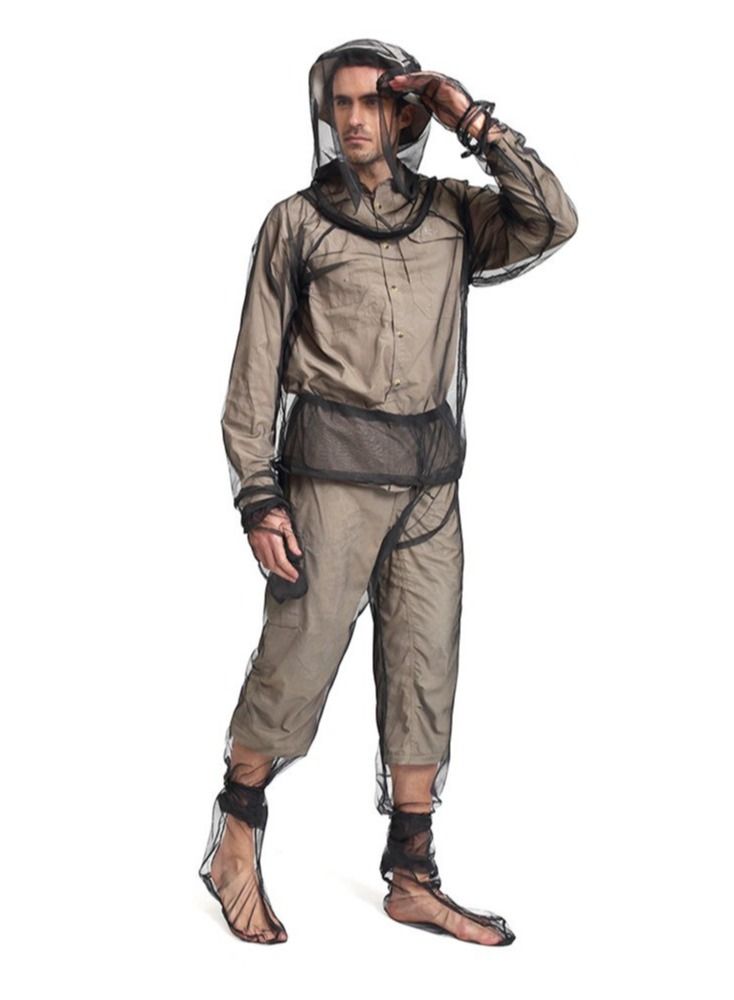 4 Piece Mosquito Net Suit Stay Protected from Mosquitoes Lightweight Breathable Mesh Clothing for Men Women Ideal Fishing Hiking Camping Farming and Gardening