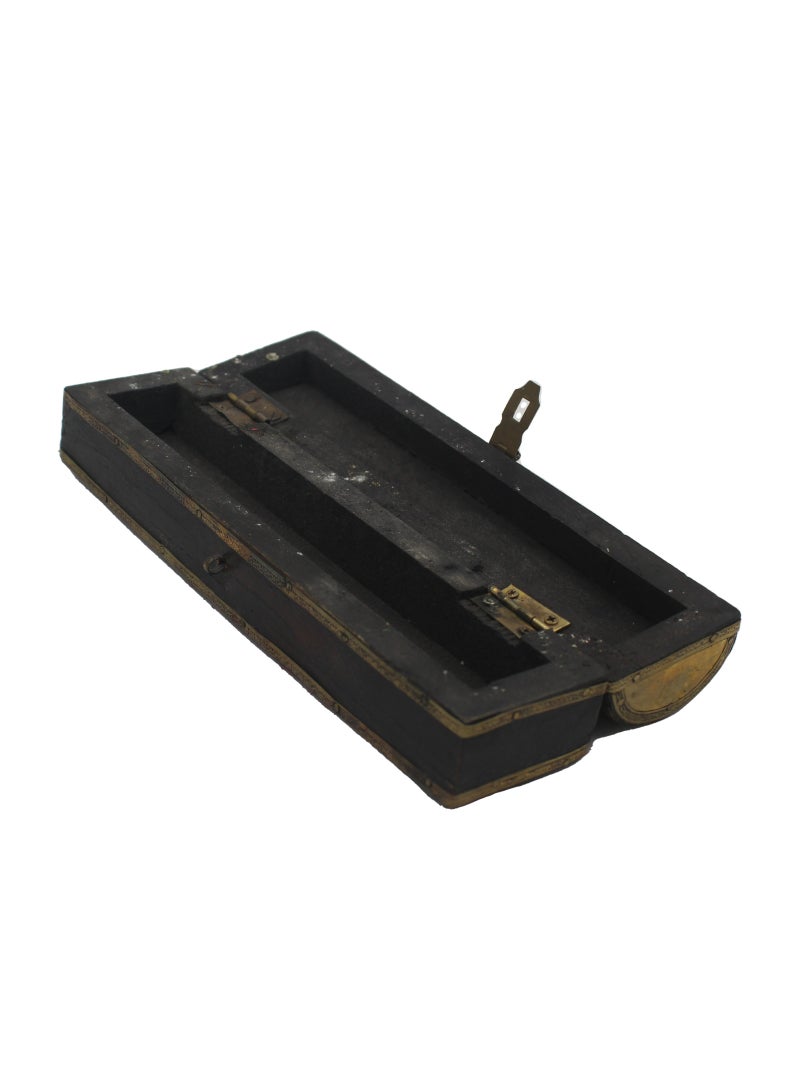 Wooden Handmade Incense Box with Brass Work