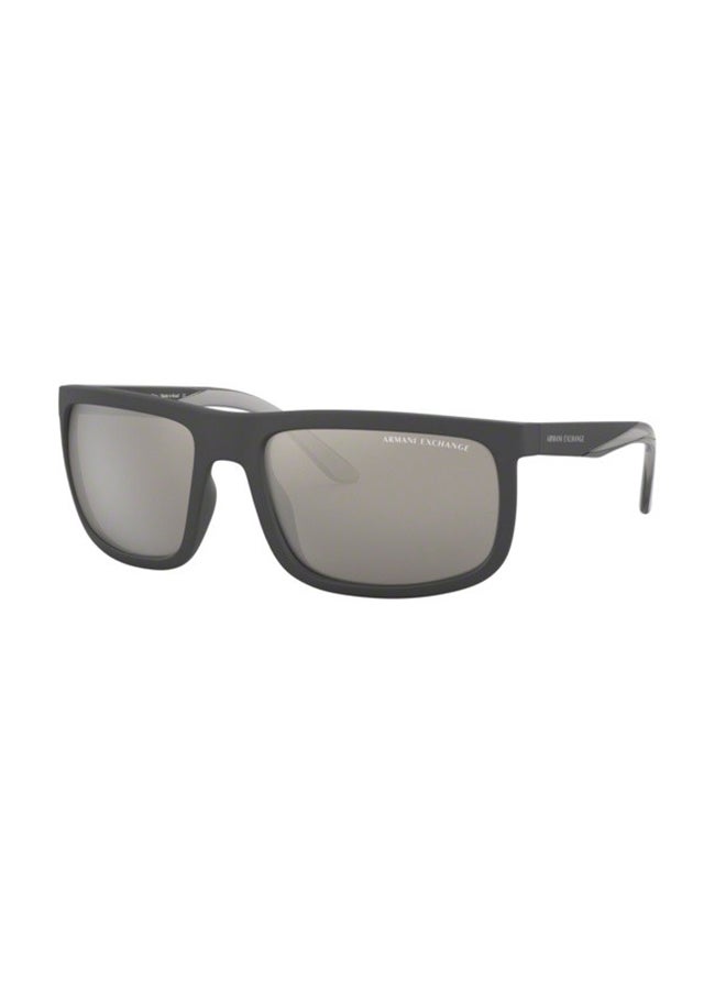 Men's UV Protection Rectangular Sunglasses 0AX4084S80786G60