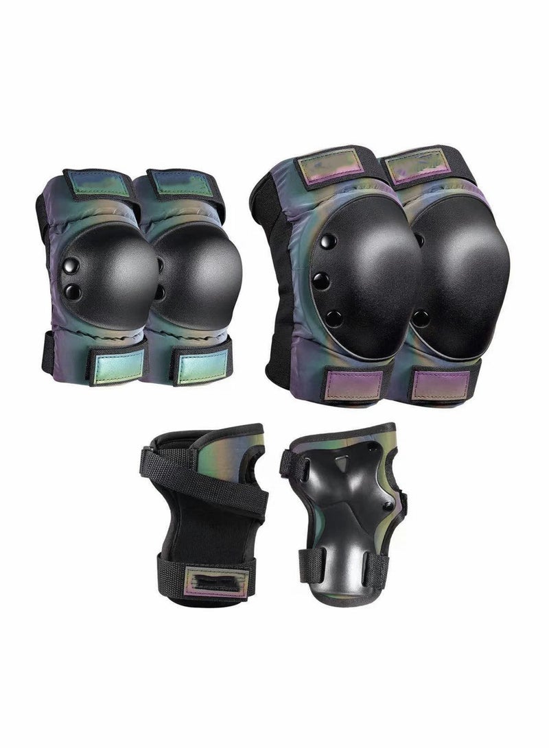 Sports Protective Gear Set Teens Adult Knee Elbow Wrist Pads Protection Equipment for Bicycle Inline Skating