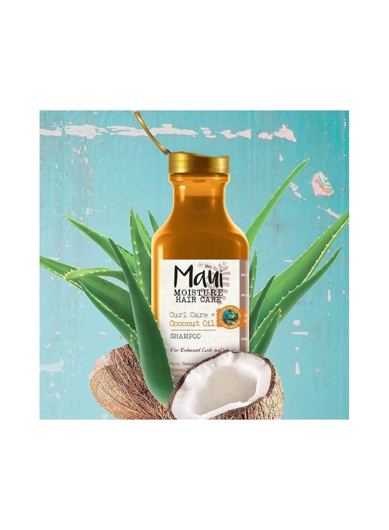 Maui Moisture Curl Care + Coconut Oil Shampoo for Enhanced Curls and Waves 385ml