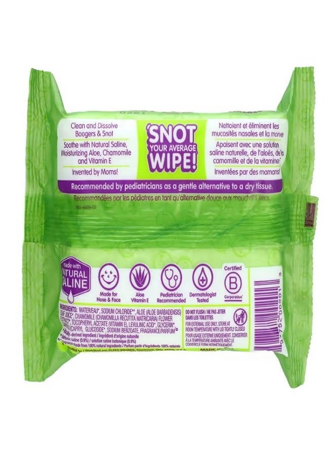 Gentle Saline Nose Wipes Fresh Scent 30 Wipes