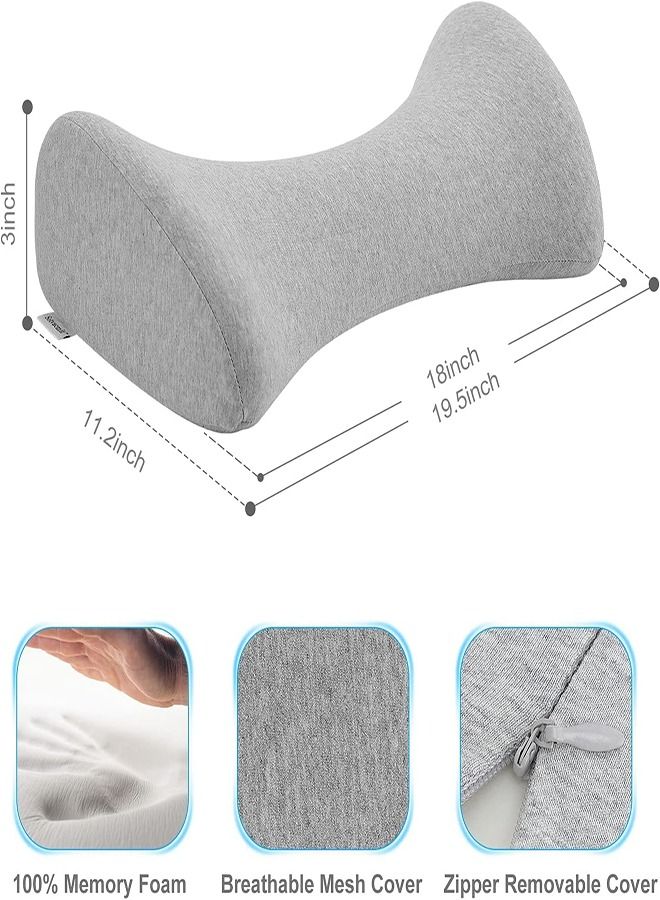 Lower Back Pillow, Lumbar Support Pillow for Bed, Waist Stretch, Relieve Low Back Pain, Lumbar Support Pillow