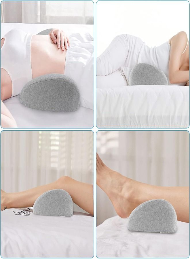 Lower Back Pillow, Lumbar Support Pillow for Bed, Waist Stretch, Relieve Low Back Pain, Lumbar Support Pillow