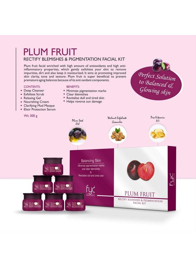 Professional Yavi Cosmetics Plum Fruit Facial Kit