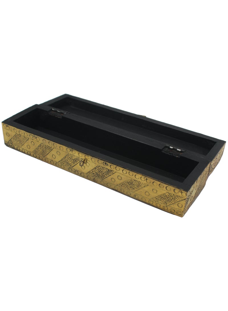 Wooden Incense Box Full Brass Work