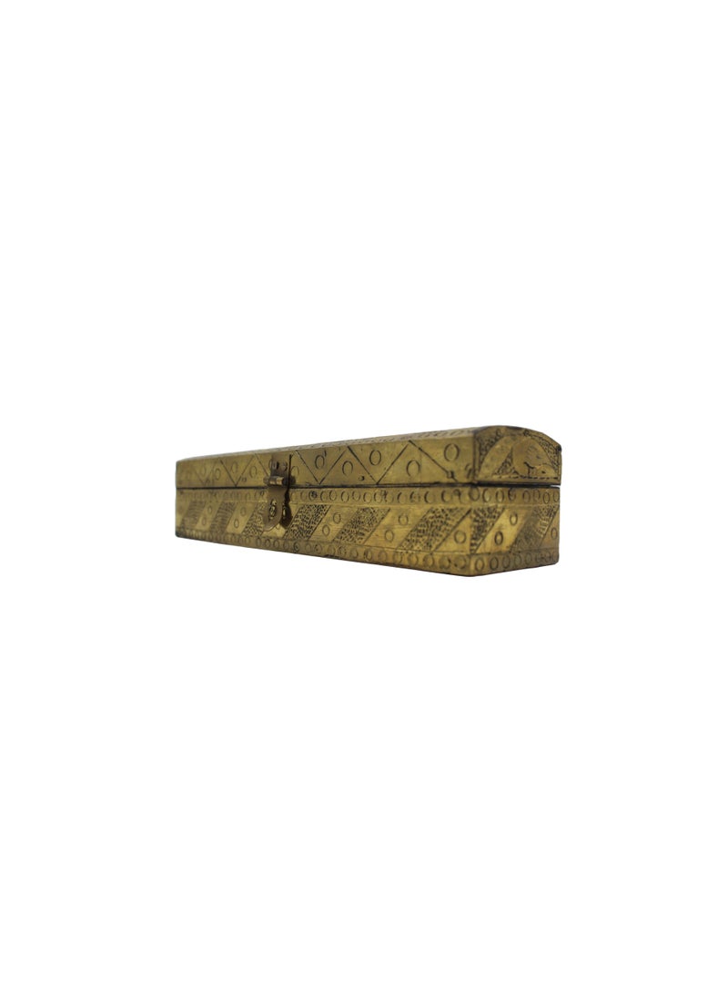 Wooden Incense Box Full Brass Work