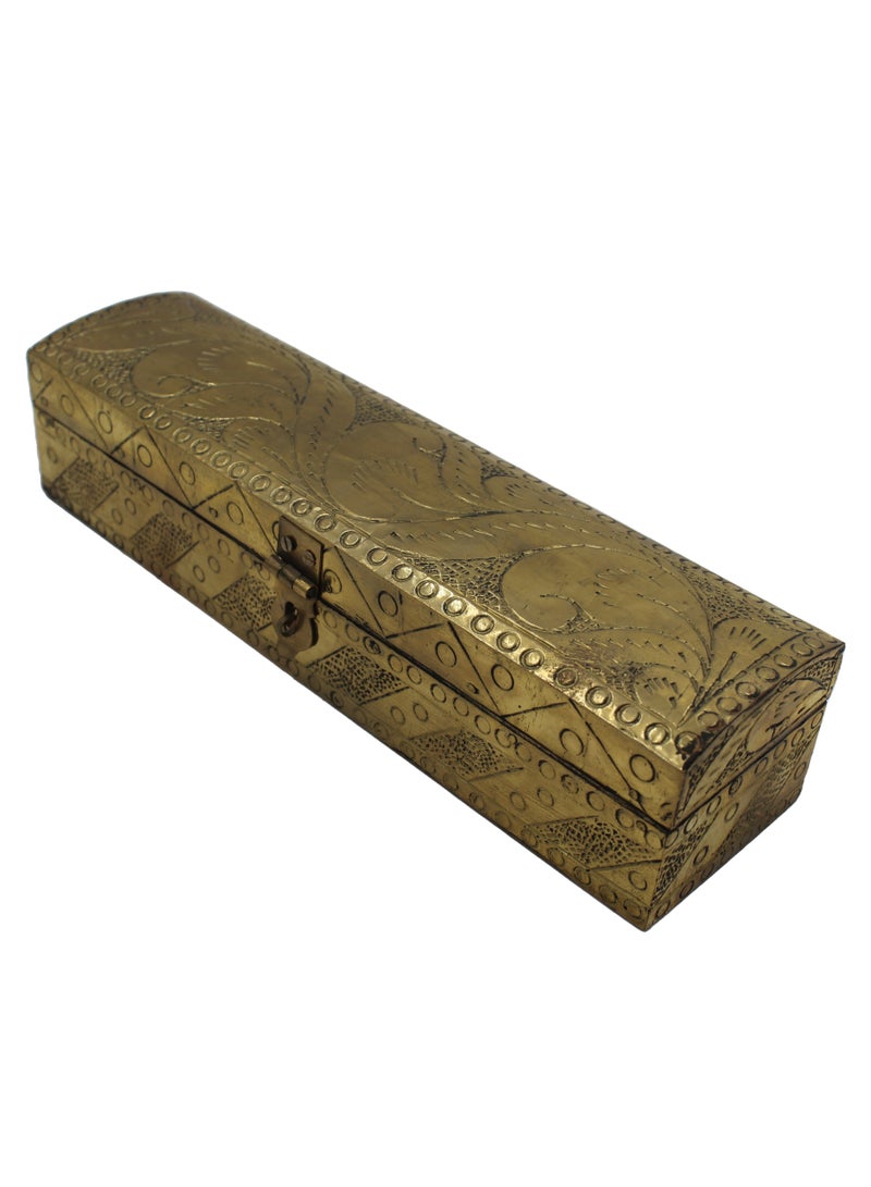 Wooden Incense Box Full Brass Work