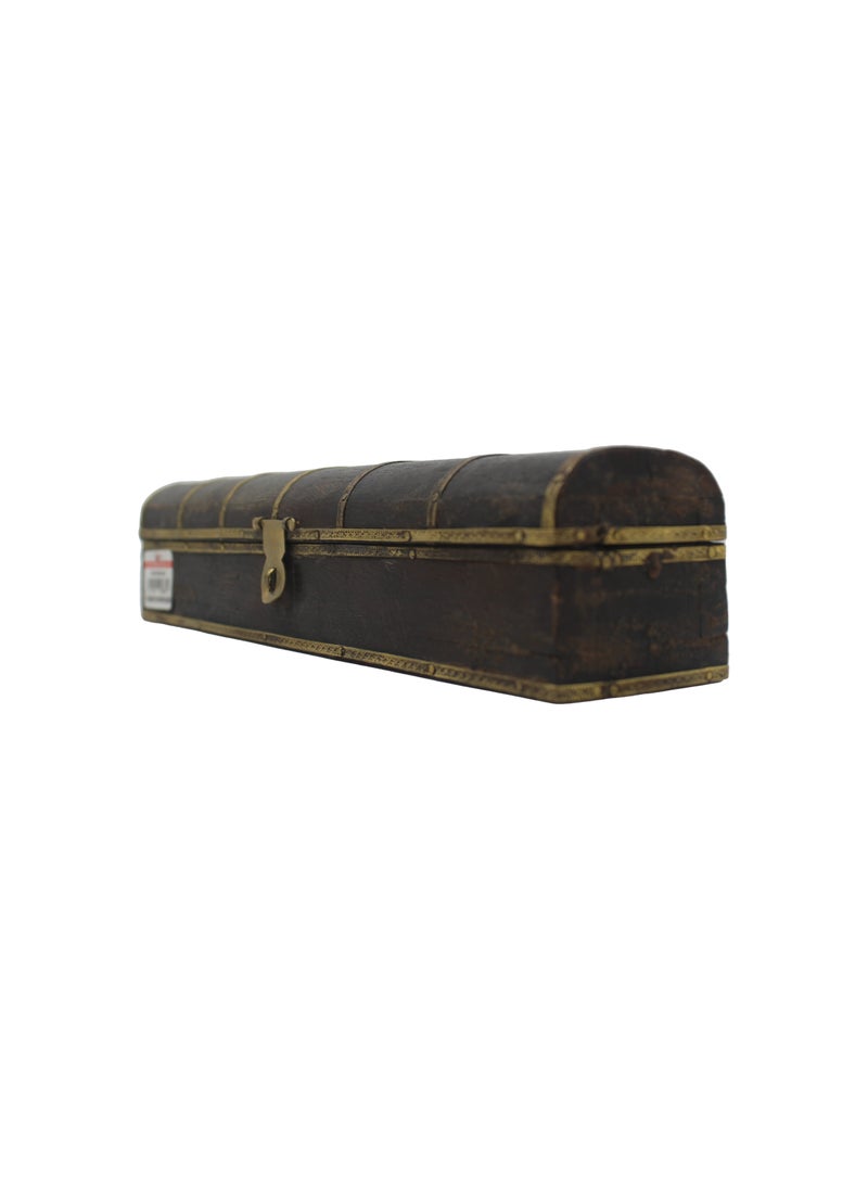 Wooden Incense Box With Brass Work