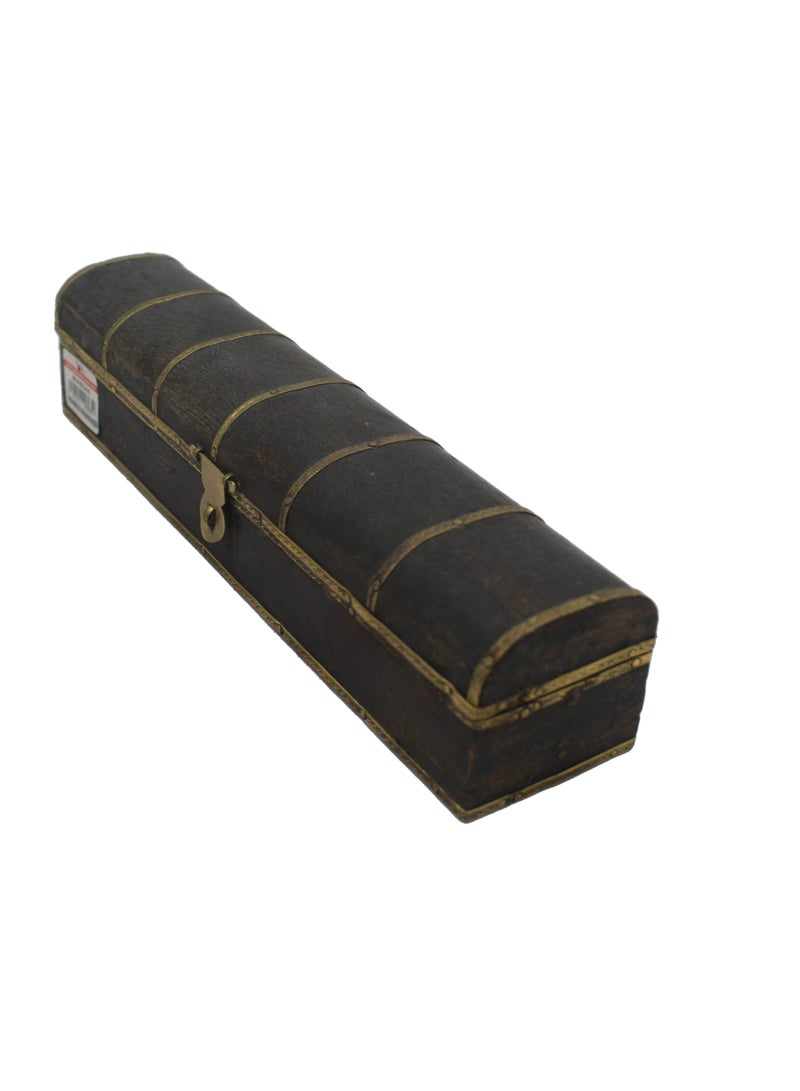 Wooden Incense Box With Brass Work