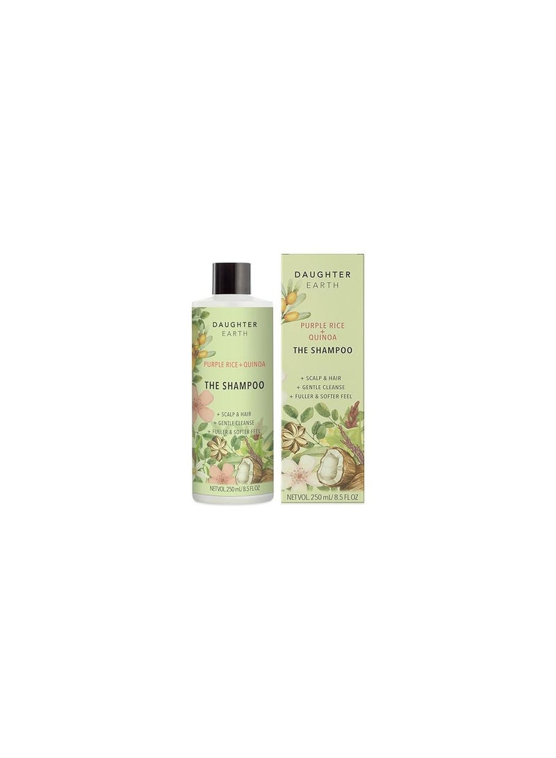 DAUGHTER EARTH The Shampoo With Purple Rice Quinoa For Nourishment Hairfall Rescue With Dandruff Frizzy Hair
