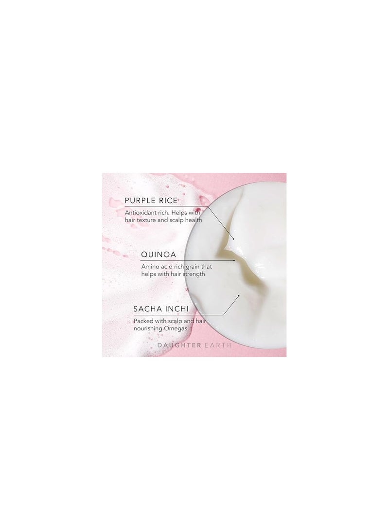 DAUGHTER EARTH The Shampoo With Purple Rice Quinoa For Nourishment Hairfall Rescue With Dandruff Frizzy Hair