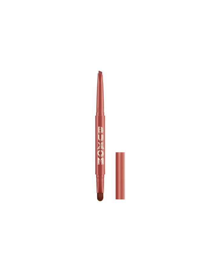 Power Line Plumping Lip Liner Savvy Sienna Plump Shot
