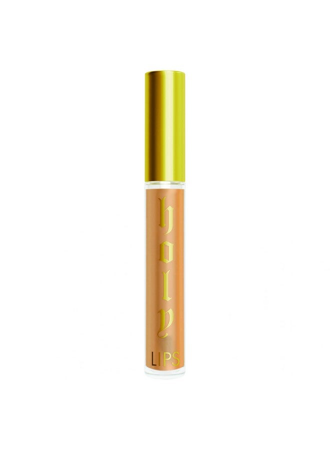 Holy Lips Plumping Serum Lip Gloss Travel Size ; Collagen Hyaluronic Acid Infused Cruelty Free Gluten Free Vegan