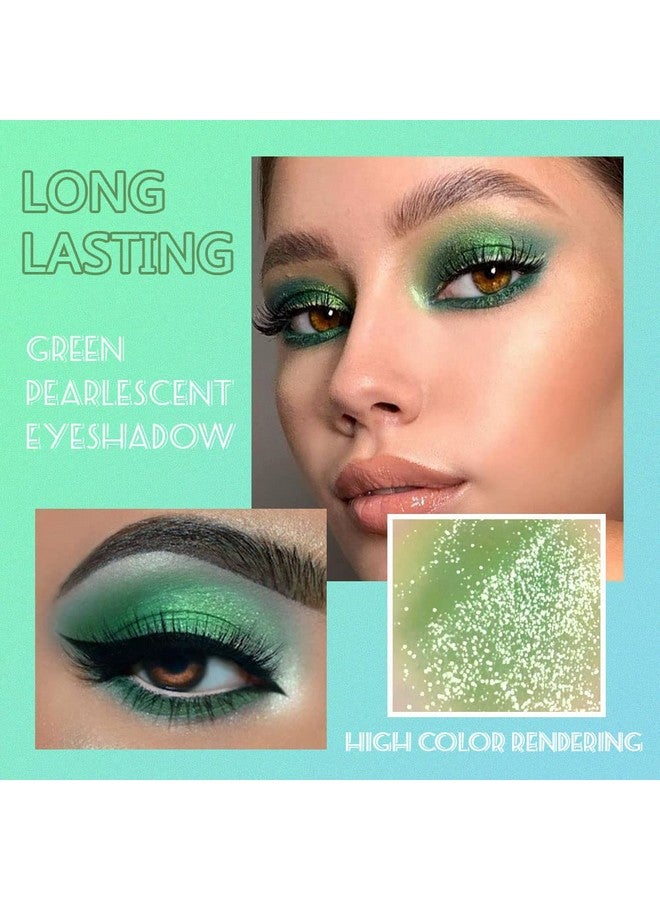 9 Colors Shimmer Matte Green Eyeshadow Palette. Highly Pigmented Light Green Eyeshadow Dark Green Eye Shadow Paleta.Blendability Shiny Matte Green Makeup Powder Palet.Paleta De Sombras De Ojos Verdes