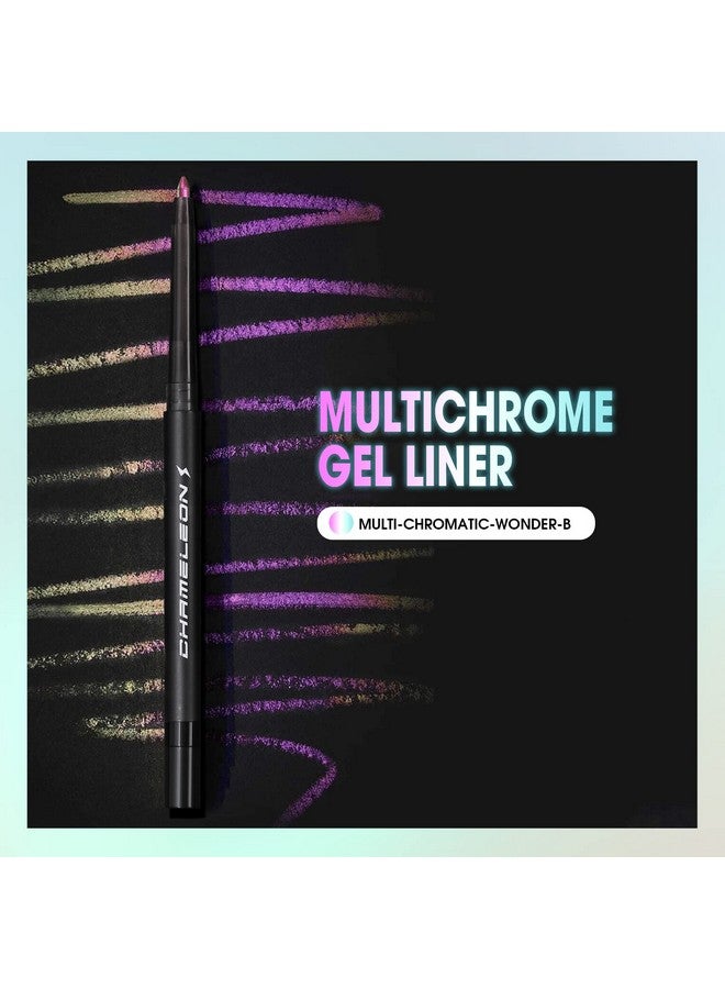 Multi Chameleon Eyeliner Pencil Creamy Retractable Liner Pen Color Shift Eye Liner Long Lasting Waterproof Light Changing Eyeliner Multi Chrome Makeup (Wonder)