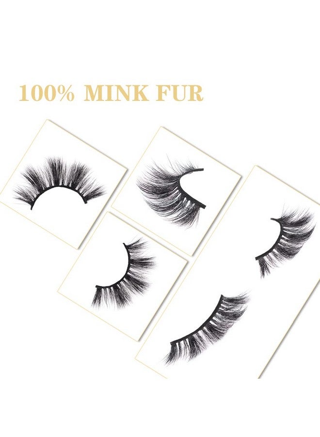 Arison Faux Mink Lashes Natural Look Fluffy Fake False Eyelashes 3D Wispy Lashes Long Lashes Bulk For Women B03