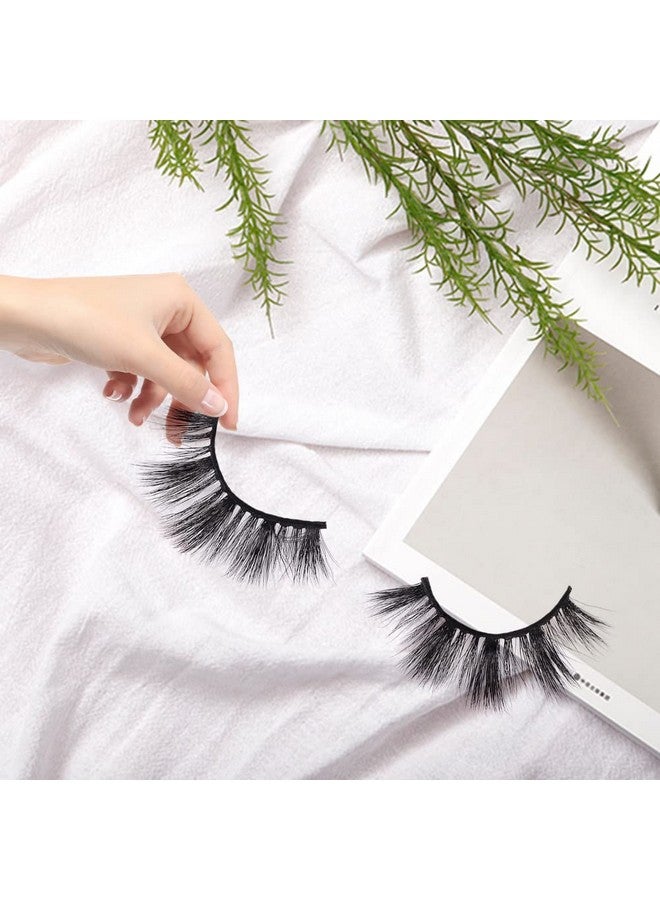 Arison Faux Mink Lashes Natural Look Fluffy Fake False Eyelashes 3D Wispy Lashes Long Lashes Bulk For Women B03