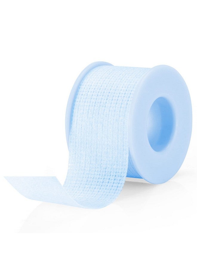 Lash Tape For Eyelash Extensions Blue Eyelash Tape For Extensions Sensitive Silicone Gel Easy Tear Breathable Medical Microporous Eyelash Extension Tape (0.98In 3.9Yd 1Roll)