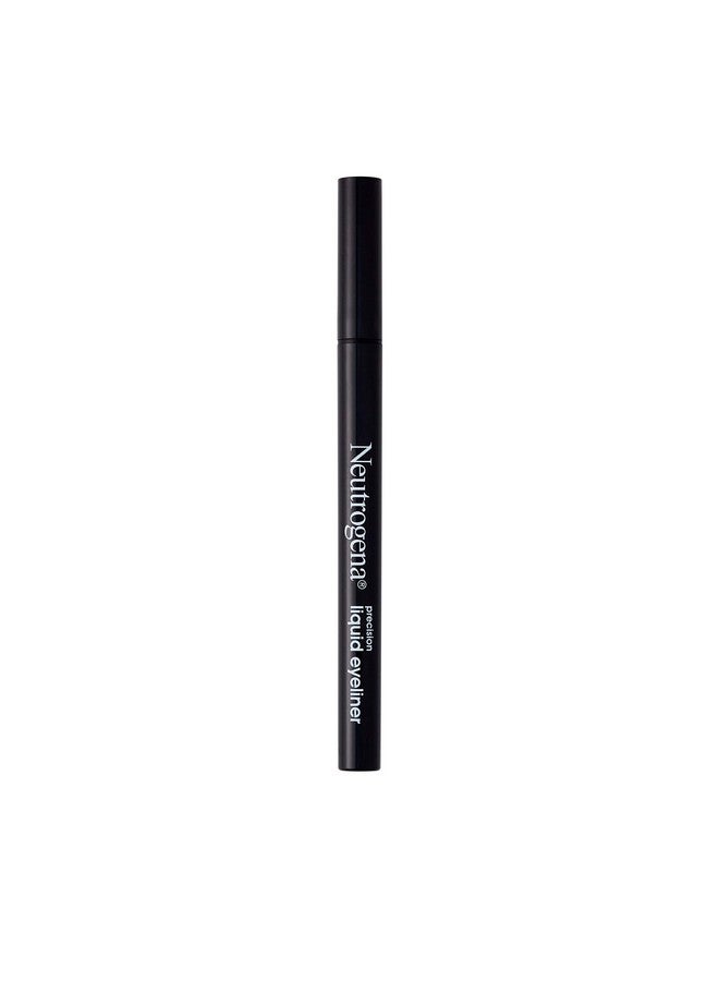 Precision Liquid Eyeliner With Honey & Coconut Hypoallergenic Smudge& Water Resistant Eyeliner Makeup For Precise Application Jet Black 0.013 Fl. Oz