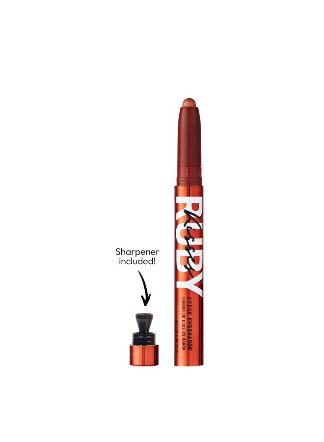 Eye Shadow Stick Crème Eyeshadow Makeup Multi Stick Long Lasting Pearl Shimmer Crayon Metallic Glitter Eyeliner Highlighter Eyeshadow Pencil Sharpener Included (Copper Glam)