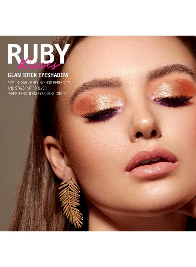 Eye Shadow Stick Crème Eyeshadow Makeup Multi Stick Long Lasting Pearl Shimmer Crayon Metallic Glitter Eyeliner Highlighter Eyeshadow Pencil Sharpener Included (Copper Glam)