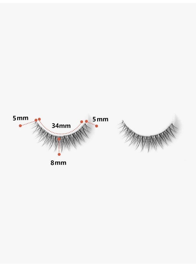 False Eyelashes Short Natural Lashes Wispy Lashes 3D Faux Mink Lashes Pack Light Volume Soft Strips Fake Eye Lashes 7 Pairs Multipack