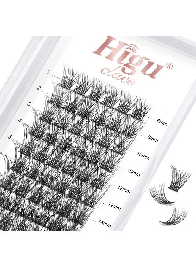 Lash Clusters Diy Eyelash Extensions 72 Pcs 8 16Mm Cluster Eyelash Extensions Thin Stem Cluster Lashes Individual Lashes Cluster Lashes Wisps Reusable For Self Application (H 05 8 16Mm)