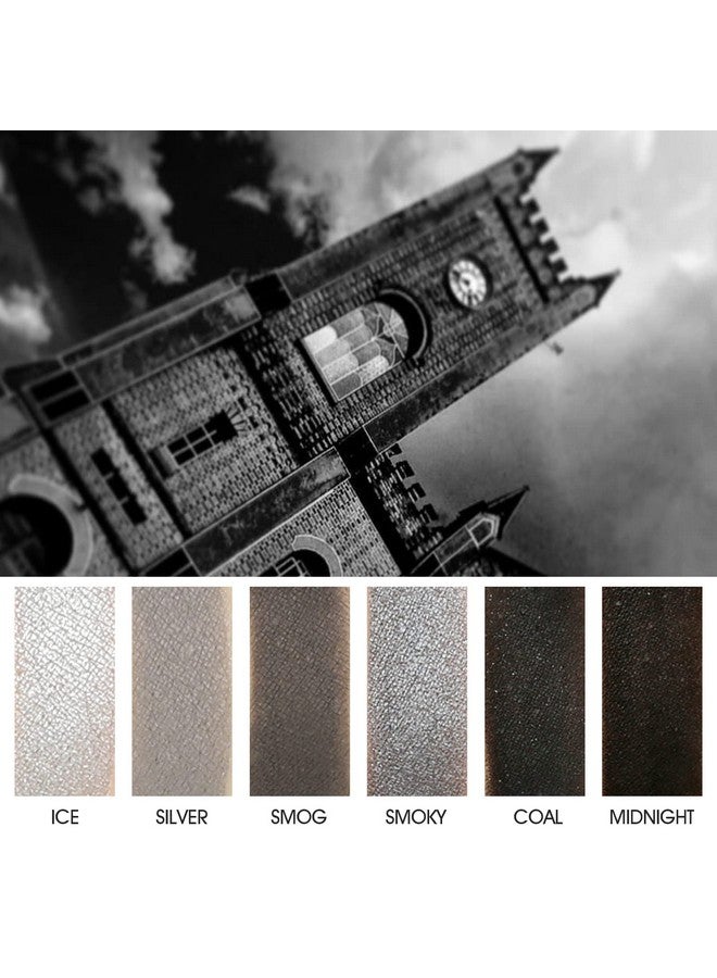 Black Smoky Eye Shadow Palette De’Lanci Panda 9 Colors True Black Dark Grey Smokey Eyeshadow Palette Goth Makeup Pallet 9 Soft Matte Shimmer High Pigmented Basic Black White Gray Shade For Halloween