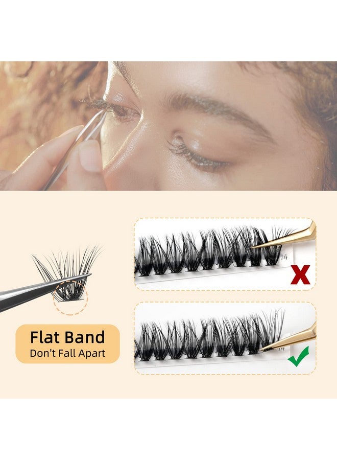 Cluster Lashes 240Pcs Individual Lashes 30D+40D C Curl Mix8 14Mm Lash Extensions Clusters Lashes Soft&Natural False Eyelashes Individual Diy Eyelash Extension At Home(30D+40D C Mix8 14)