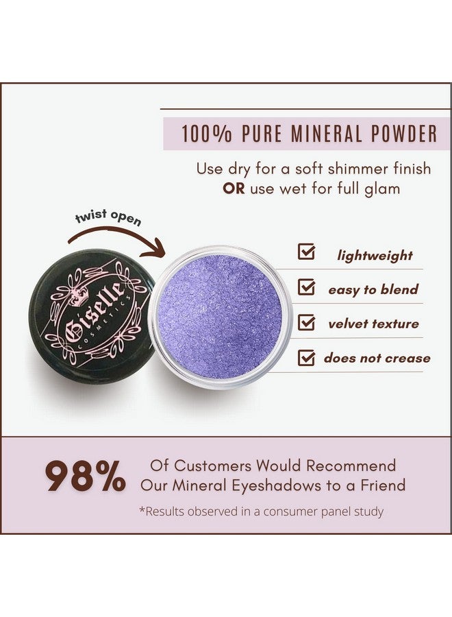 Loose Powder Organic Mineral Eyeshadow Blue Purple