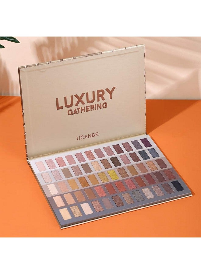 Luxury Gathering Neutral Eyeshadow Makeup Palette Naked Shimmer Matte Metallic Glitter Subtle Eyes Shadowhigh Pigmented Nudes Creamy Smokey Pallet Set (Neutral Shades)