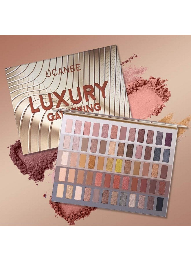 Luxury Gathering Neutral Eyeshadow Makeup Palette Naked Shimmer Matte Metallic Glitter Subtle Eyes Shadowhigh Pigmented Nudes Creamy Smokey Pallet Set (Neutral Shades)