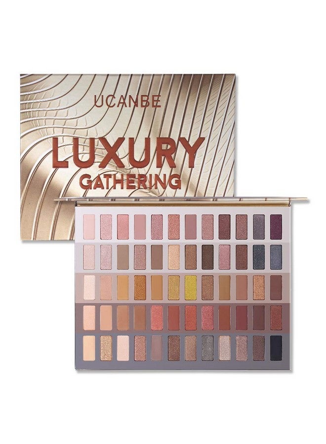 Luxury Gathering Neutral Eyeshadow Makeup Palette Naked Shimmer Matte Metallic Glitter Subtle Eyes Shadowhigh Pigmented Nudes Creamy Smokey Pallet Set (Neutral Shades)