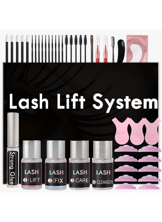 Lash Lift Kit Lash Lifting At Home Eyelash Perm With Boost Care 5 Minutes Keratin Perming Easy To Use Curl Eye Lashes Up To 8 Weeks Semi Permanent Wave With Strong Glue And Brush
