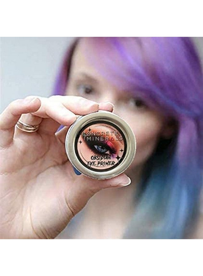 Eye Primer Luxurious Silky Soft Balm Formula Longer Lasting With No Creasing Black Finish 100% Vegan And Cruelty Free Handmade In Usa 10 Grams (Obsidian)
