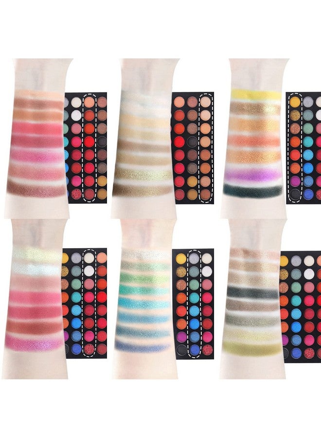 Eyeshadow Palette Glitter 48 Colors Bright Colorful Shimmer Eye Shadow Makeup Palette High Pigmented Metallic Color Eye Shadow Powder Easy To Blend Rainbow Sparkle Glitter Eyeshadow Pallet