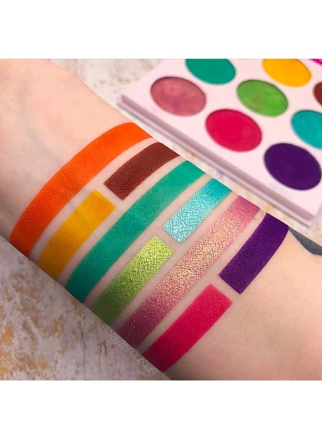 Greens Purple Red Brown Yellow Eyeshadow Palette Professional Eye Makeup Pigmented Eyeshadow Palette Makeup Palette For Eye Color & Shine Pressed Eyeshadow Cosmetics Shades Of 9