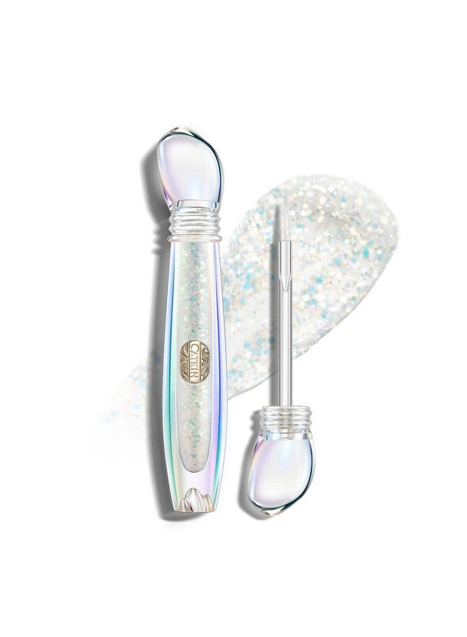 Liquid Glitter Eyeshadow High Pigmented Multi Dimensional Finish With One Swipe Metallic Coverage Long Lasting And Luminous Shimmer Eyeliner Makeup 1.7 Grams (C03 Magic Shell)