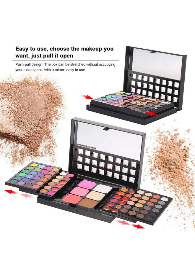 Professional 48 Colors Eyeshadow Palette 18 Lip Gloss 6 Concealer 3 Blusher And 3 Shading Powder Ideal For Professional As Well As Personal Use