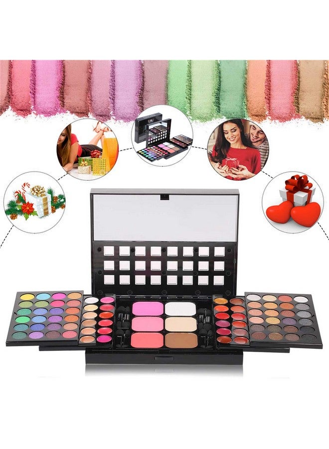 Professional 48 Colors Eyeshadow Palette 18 Lip Gloss 6 Concealer 3 Blusher And 3 Shading Powder Ideal For Professional As Well As Personal Use