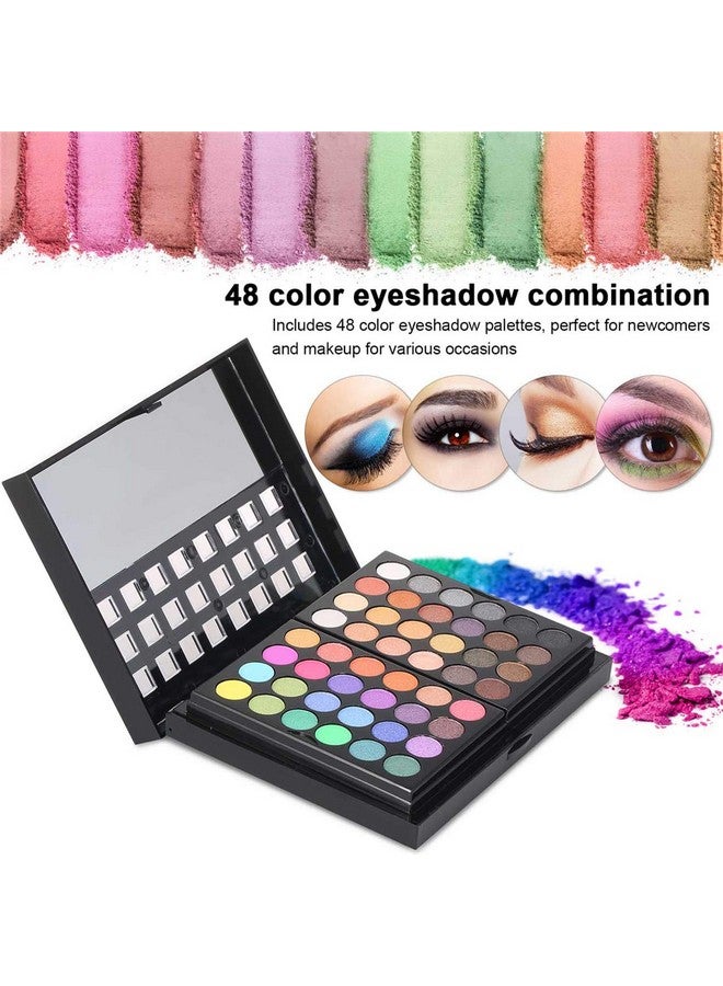 Professional 48 Colors Eyeshadow Palette 18 Lip Gloss 6 Concealer 3 Blusher And 3 Shading Powder Ideal For Professional As Well As Personal Use