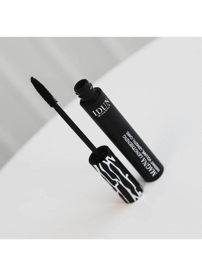 Magna Lengthening Mascara Volumizing Pigmented Solution Enhances Short Lashes Hydrating Mineral Formula Without Smudging Vegan And Cruelty Free 009 Black 0.44 Oz