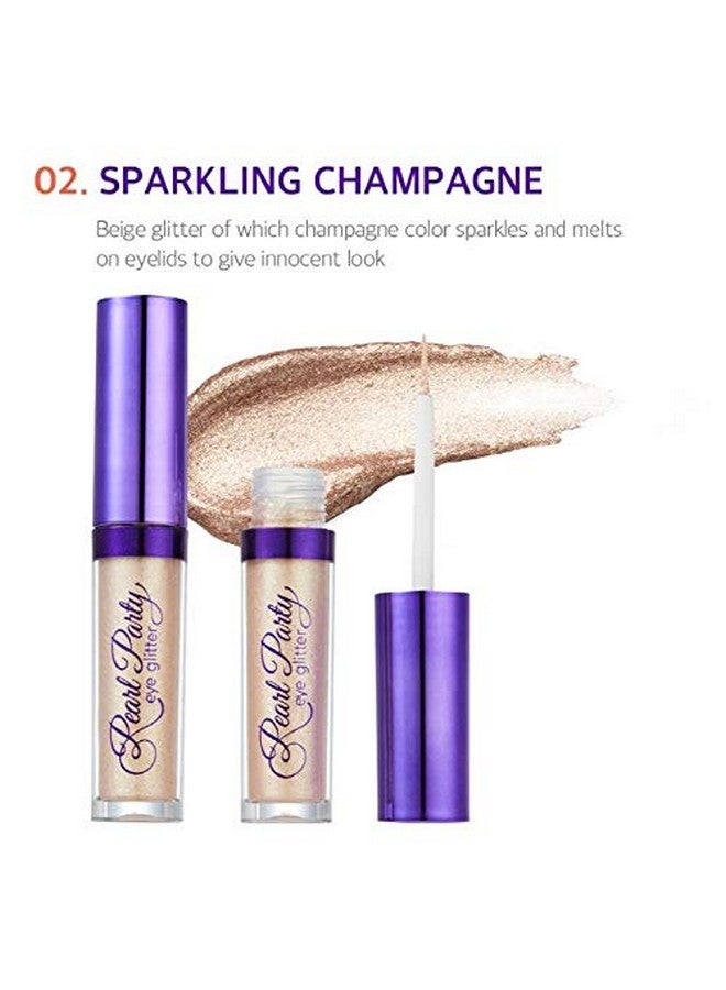 Pearl Party Eye Glitter Sparkling Champagne Liquid Eye Shadow Glitter With Shimmer Pigment