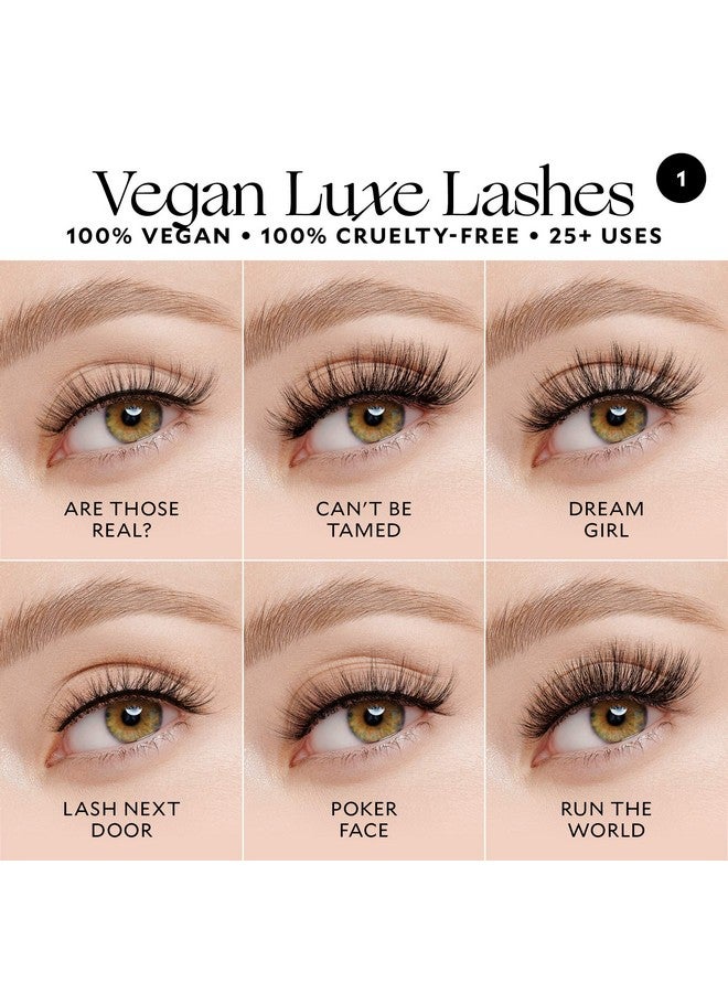 Velour Vegan Luxe Eyelashes Luxurious Natural False Lashes Lightweight Reusable Handmade Fake Lash Extensions Wear Up To 25 Times 100% Vegan Mink Soft And Comfortable All Eye Shapes